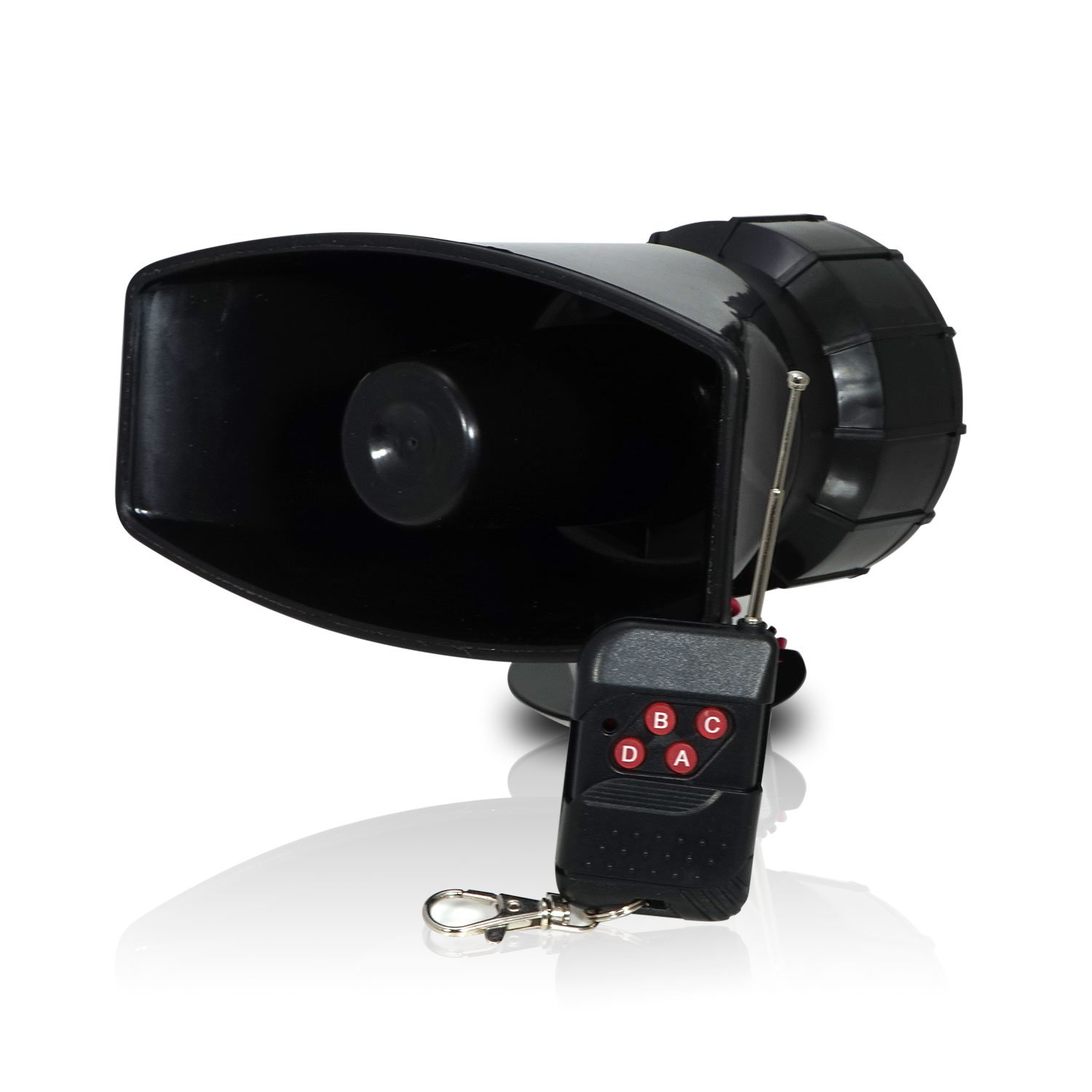 Wireless 7 Tone Electronic Siren Emergency Horn Sound System for Police Cars Fire Trucks with Remote Control