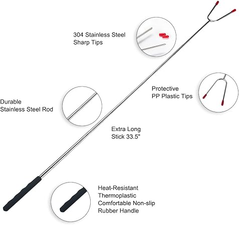Amazon Com Telescoping Marshmallow Roasting Sticks Set Of 5 For