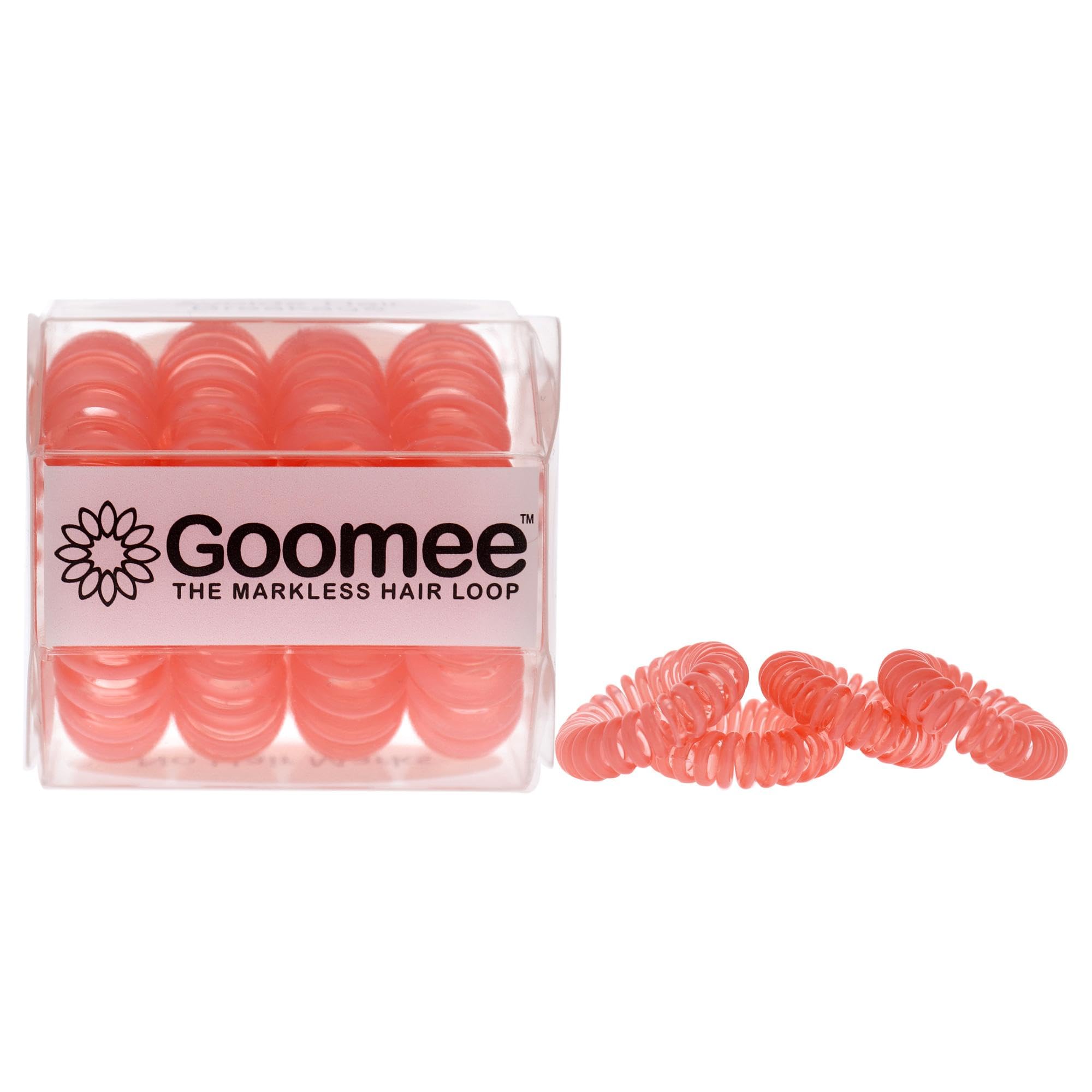 Goomee The Markless Hair Loop Set - Huntington Peach For Women 4 Pc Hair Tie