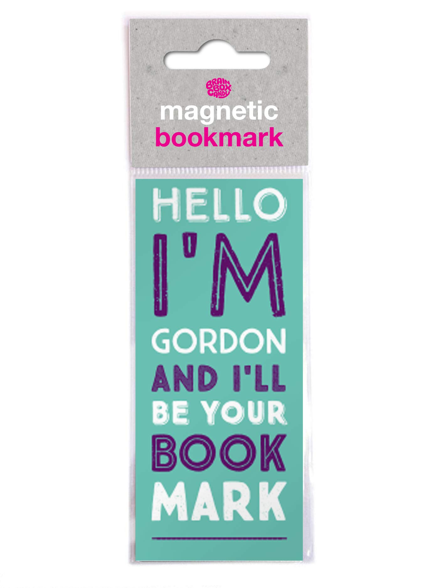 Brainbox Candy - Funny 'Gordon' Magnetic Bookmark - Perfect Little Birthday Present for Him Her - Friends Book Lovers - Bookworms - Stocking Fillers
