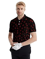 Xdceu Golf Polos for Men - Funny Golf Shirts Print