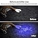 Black Light Flashlight, Zoomable Ultraviolet Flashlight, Scorpion UV flashlight, 395 nM Handheld Blacklight Detector for Spot Carpet Pet Dog Urine Detection Light, Stains and Bed Bug - 2 Pack