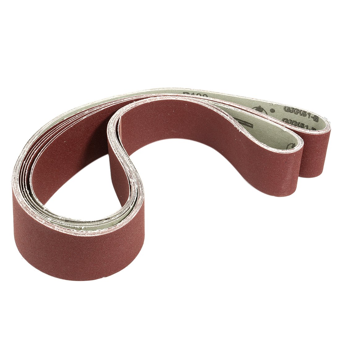 Sourcingmap 2-Inch x 72-Inch Aluminum Oxide Sanding Belt 180 Grits Sandpaper Lapped Joint for Belt Sander 6pcs