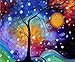 DIY 5D Diamond Painting by Number Kits, Painting Cross Stitch Full Drill Crystal Rhinestone Embroidery Pictures Arts Craft for Home Wall Decor Gift Star Football Oil Painting Tree (YC31xkfj-16x12in)