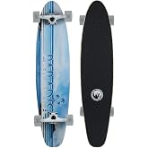 Paradise Longboard Kicktail Complete Cruiser Skateboard, Beachfront 2.0, 9" x 40"