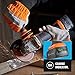 VonHaus 20V MAX Cordless 4 1/2” Angle Grinder Set with 1x Cutting Disc, 1x Diamond Tipped Disc and Adjustable Auxiliary Handle - Includes 4.0Ah Lithium-ion Battery, Smart Charger and Power Tool Bag