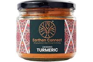 Lakadong Turmeric Powder 125g, High Curcumin 7–12%, 100% Pure Natural Haldi from Meghalaya, Premium Turmeric for Cooking & Go