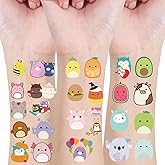 70Pcs Cute Animal Theme Temporary Tattoos for Party Supplies, Body Art Stickers, Tattoos Stickers for Birthday Party Favors Goodie Bag Fillers