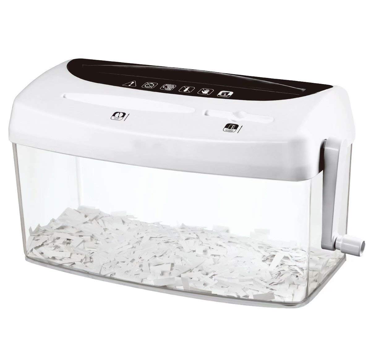 Hand Paper Shredder A4, File CD Credit Card Cutting Machin, Mini Portable 3-in-1 Household Manual Sh