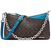 Calvin Klein womens Zoe Top Zip Chain Crossbody