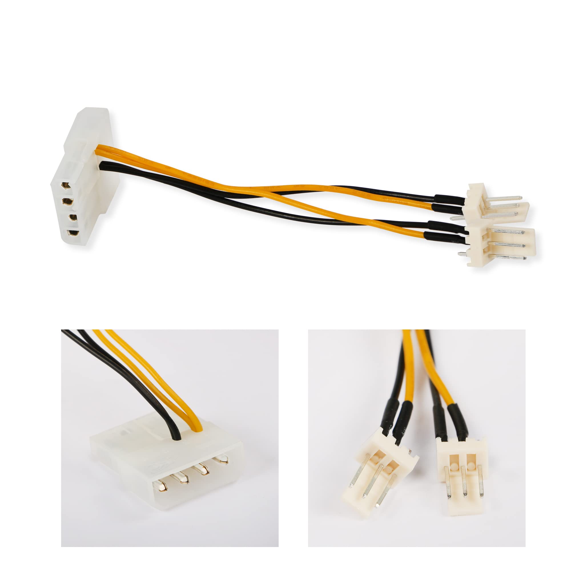 Mua PNGKNYOCN 3-Pin Fan to 4-Pin Molex Pass-Through Power Adapter Cable ...
