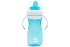 Munchkin Gentle Transition Sippy Cup with Trainer Handles, 10 Ounce, Blue