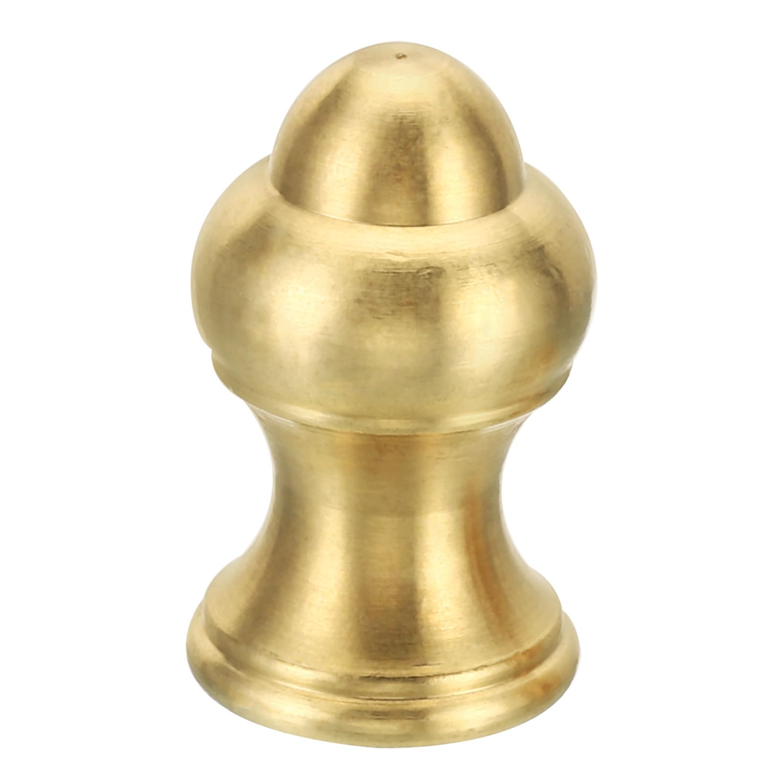 PATIKIL 1.4" Tall Brass Lamp Finials Cap Knob, 1 Set Lamp Screw Holder Tapped 1/4-27 for Table and Floor Lamp Shade Decorations