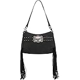 Montana West X Wrangler Hobo Bag for Women Fringe Western Shoulder Bag Vegan Suede Tassel Hippie Crossbody Bag