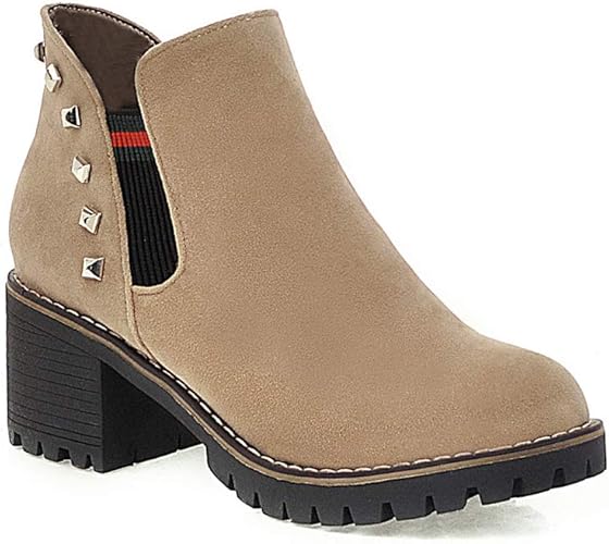 plain high heeled elastic round toe casual sport sneakers