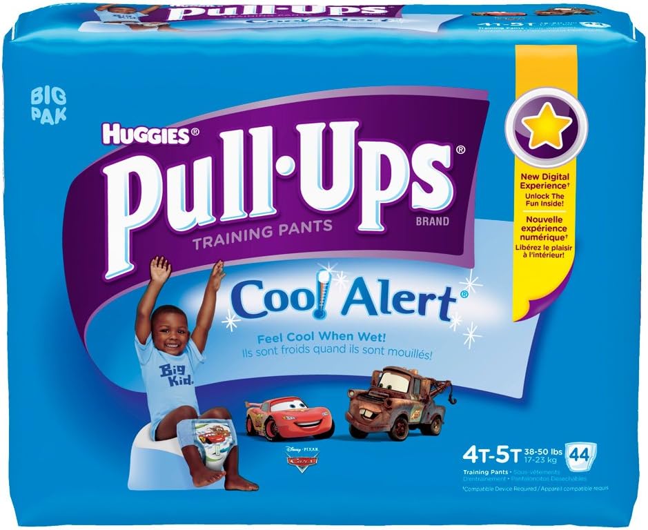 Huggies PullUps Training Pants with Cool Alert, Boys, 4T5T, 44 Count