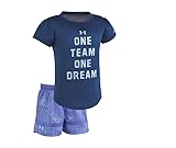 Under Armour Baby Girls' Lumos Tee and Shorts 2