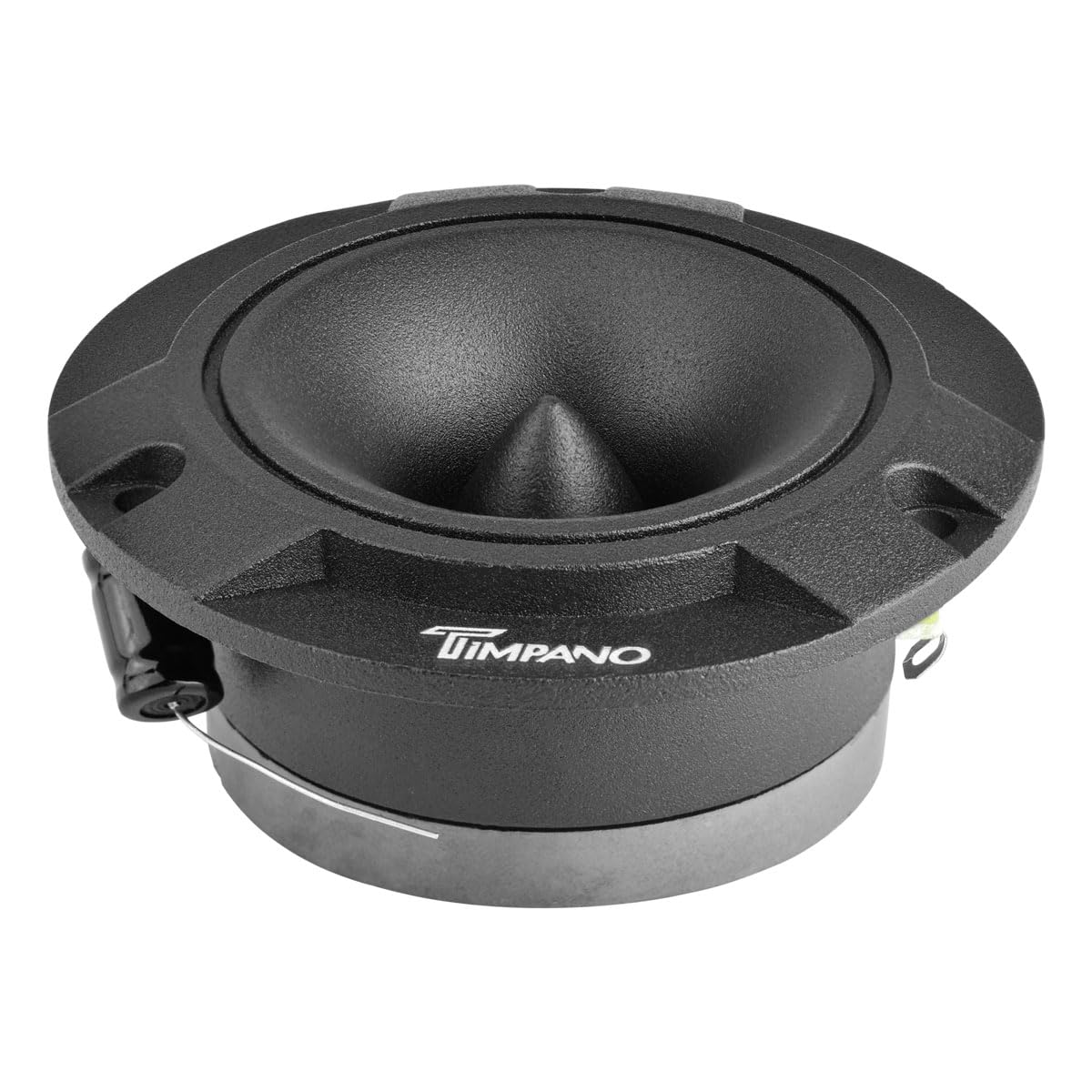 Timpano TPT-ST2 Black Slim Super Tweeter, 600 Watts 4 Ohm, 105 dB, 1 in Voice Coil, 3.85 inch Pro Car Sound System Bullet Tweeters (Pair)