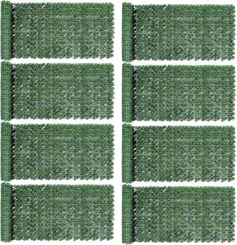 Efeu Sichtschutz Outdoor 300x100CM Balkon Sichtschutz (Grün-8 Stück)