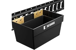 DC Cargo Mall E Track Storage Bin 2 Pack - Thick Plastic for Holding Heavy Items - 13" x 7-1/8" x 6-1/2" Etrack Accessories S