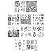 Bundle Monster 10pc Nail Art Polish Manicure Stamping Plates-Festival Collection