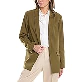 BCBG New York Womens Long Sleeve Open Front Neck Pull on Blazer