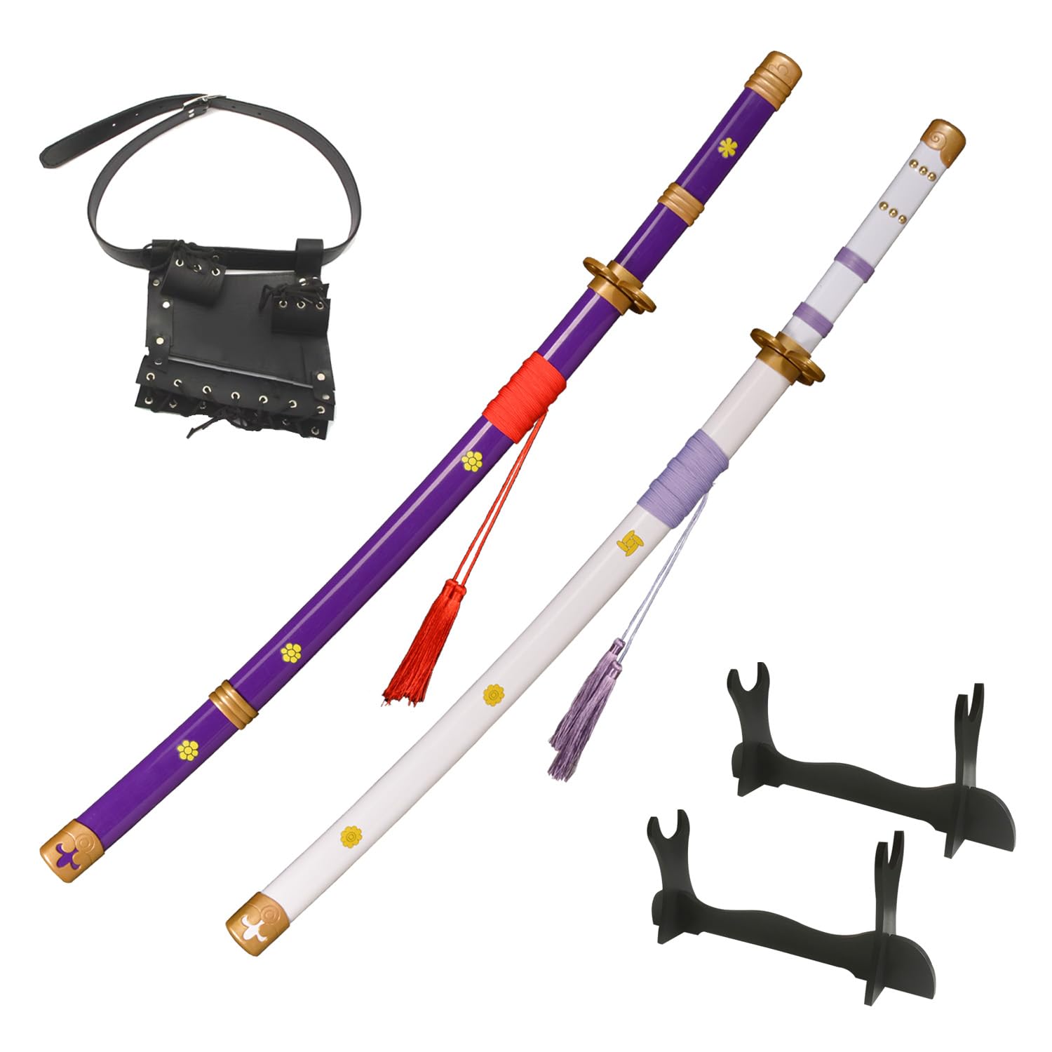 Photo 1 of 40" Roronoa Zoro 2 Piece Set,Yama Enma,with 2 Single Layers Display Stand Sword Belt,for Cosplay,Collection,Display,Performance