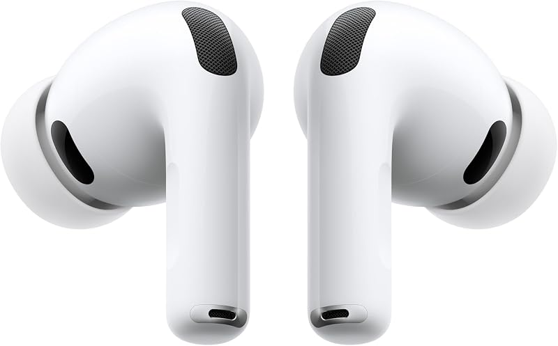 AirPods Pro 3, Cancellazione attiva del rumore, Rilevamento della frequenza cardiaca, Cuffie Bluetooth, Audio spaziale, Suono ad alta fedeltà, Ricarica USB-C​​​​​​​