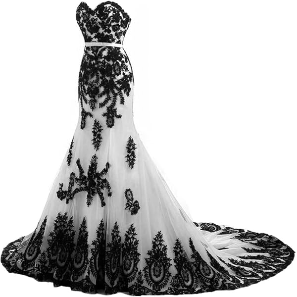 See Through Top Black Lace White Mermaid Long Sleeves Prom Evening Dresses US 2 at Amazon Women's Clothing store See Through Top Black Lace White Mermaid Long Sleeves Prom Evening Dresses US 2 at Amazon Women's Clothing store