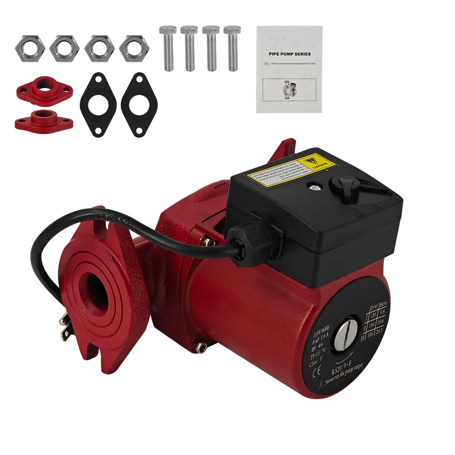 Photo 1 of Dewinston UPS26-99FC 115V 1/6HP Water Circulator Pump Boiler Pump Compatible with Grundfos for Radiant Heating, Hydronic Heating, Fan Coil Heating, Solar and Other System Types, 52722512