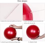 ZHIYE Mini Pilates Ball 25cm PVC Anti Slip Core Stability Fitness Ball Red view 5