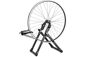 HURRISE Truing Stand,Spoke Wrench,Bike Wheel Truing Stand,Wheel Truing Stand,Bicycle wheel truing stand,Bicycle Wheel Maintenance Foldable Home Mechanic Truing Stand for 3.9inch Front / 5.3inch Back Flower