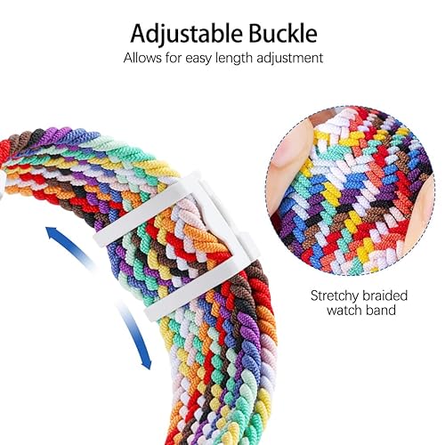Stretchy Braided Gizmo Watch Band Replacement Magnetic Buckle
