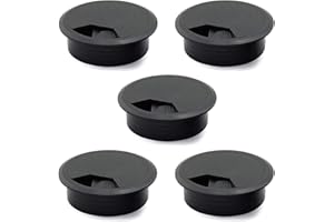 Oehxhs 5 PCS Desk Cable Wire Grommet Table Hole Cover Grommet Plastic Hole Cover Cord Organizer for Organize Office Desktop C