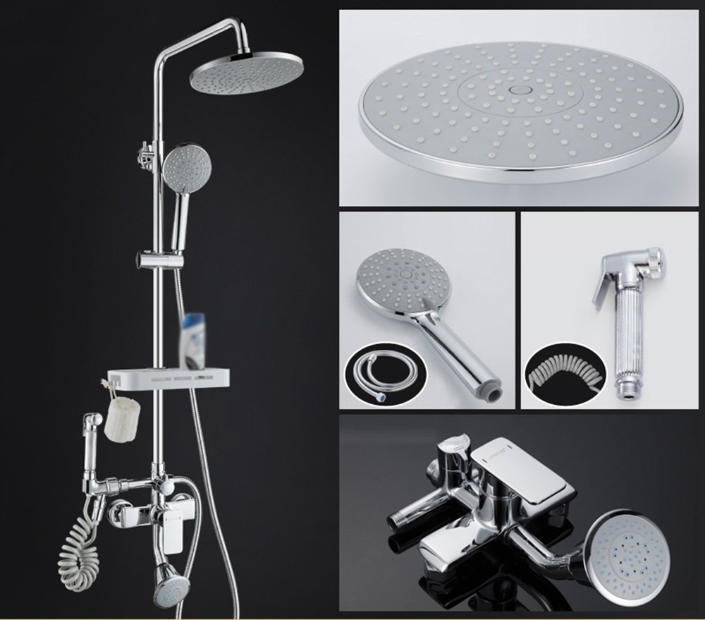 Shower Set Brass Four Gear Faucet Pressure Washer Spray Gun