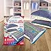 5 Pack Small Vacuum Storage Bags for Comforters, Blankets & Clothes – Vacuum Sealed Compression Bags with Hand Pump – Space Saver Storage Bags for Bedding, Moving, Travel & Organization