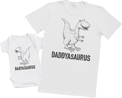 daddysaurus babysaurus t shirt