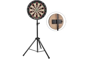 Dartboard Stand - Heavy Duty Tripod Dartboard Stand, Stainless Steel Adjustable Height Holder, Travel Tripod Board Holder, St