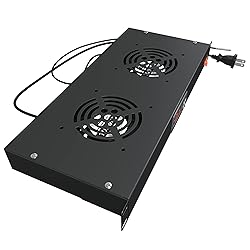Rack Mount Fan - 2 Fan Server Cooling System - 1U