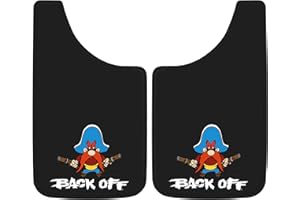 Yosemite Sam Back Off Easy Fit Mud Guard 11" - Set of 2