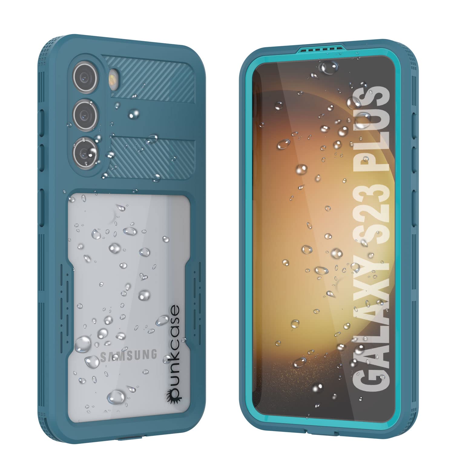 PunkCase Galaxy S23 Plus Waterproof Case [Alpine 2.0 Series] [Slim Fit] [IP68 Certified] [Shockproof] [Dirtproof] [Snowproof] Armor Cover for Galaxy S23 Plus 5G (6.6") (2023) [Blue]