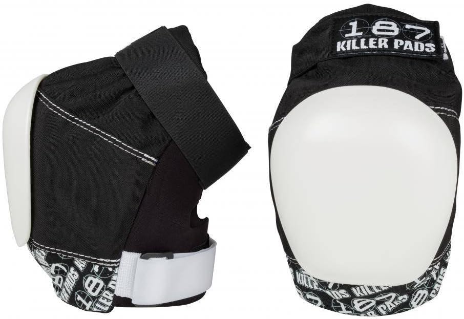 187 Killer Pads Pro Knee Pad, Black / White, Medium : Sports & Outdoors