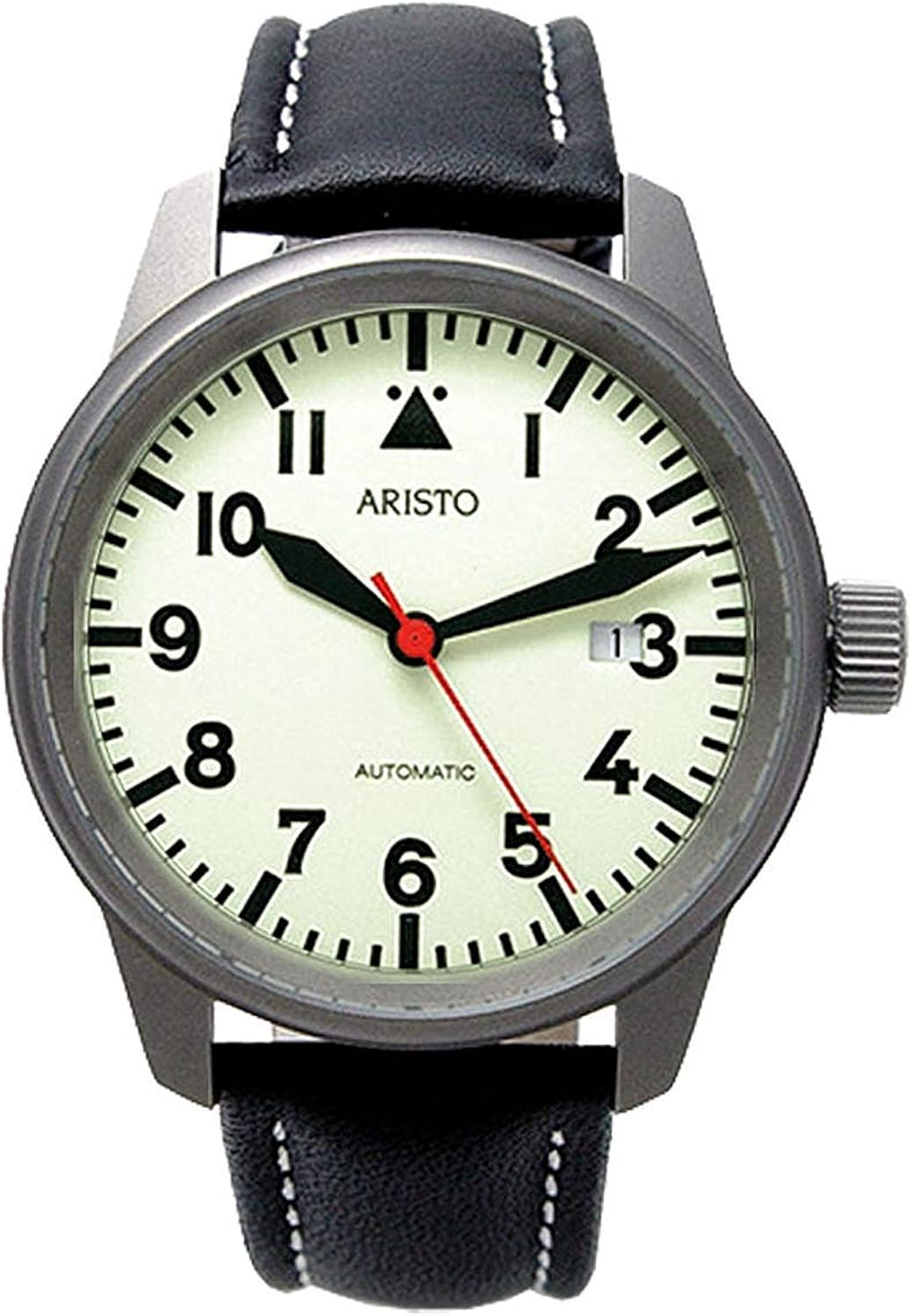 Aristo 5H70TI Titanium Case Automatic Watch with Glow Dial Amazon.co