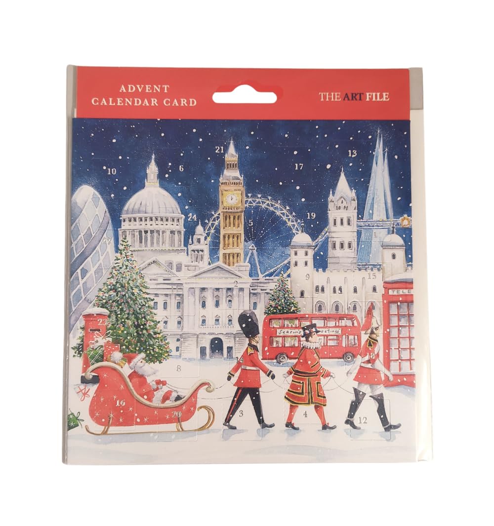 The Art File - Advent Card - London Sleigh Advent Card - AVC20