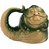 Vandor 55695 Star Wars Jabba the Hutt Shaped Ceramic Soup Coffee Mug, 20 oz, Multicolor