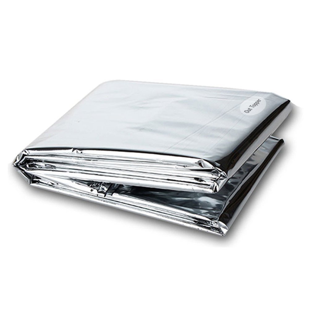 2 Pack Emergency Blanket/Space Blanket/Survival Blanket/Thermal Blanket