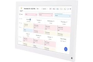 Sanpyl 15.6 In Digital Calendar with Touchscreen, Smart Interactive Family Planner, Chore Chart & Meal Planner, Electronic Ph
