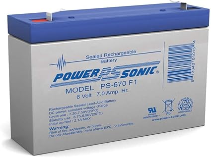 kidtrax replacement 6 volt 7ah battery