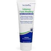 TriDerma Intense Fast Skin Healing Cream for Hard-to-Heal Skin Irritations, Sores, Rashes, Dry, Cracked Hands, Cuts, Chafing, Burns, Scrapes - First Aid Kit Essential - FSA Eligible - 4.0 oz Tube