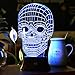 SAVFY 3D Skull bulbing Bedroom Decorative Night Multi 7 Color Change USB Touch Button LED Desk Table Light lamp